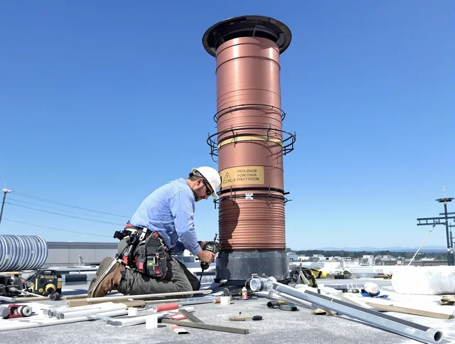 Installed chimney liner by Huntington Park Chimney Sweep in Huntington Park, CA