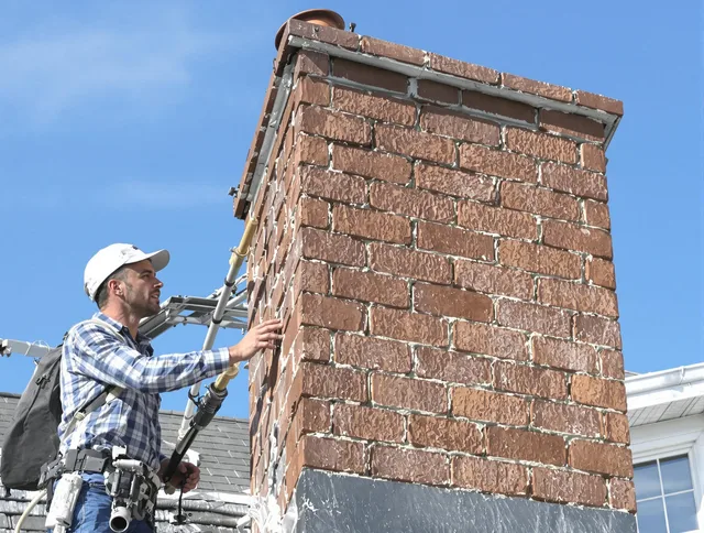 Brickwork for a chimney rebuild by Huntington Park Chimney Sweep in Huntington Park, CA