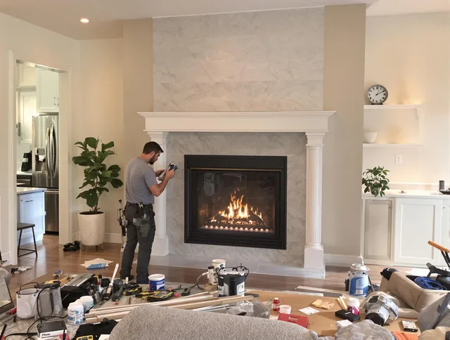 Newly installed fireplace by Huntington Park Chimney Sweep in Huntington Park, CA