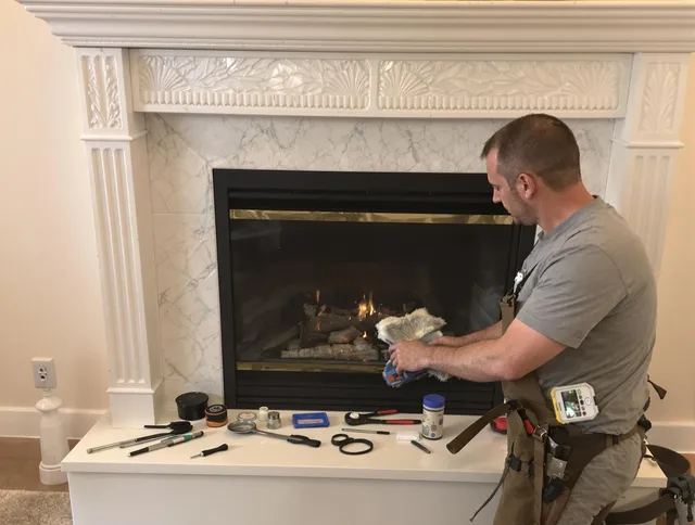 Huntington Park Chimney Sweep performing fireplace maintenance in Huntington Park, CA