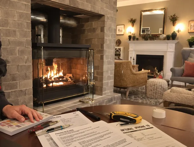 Huntington Park Chimney Sweep verifying fireplace safety measures in Huntington Park, CA